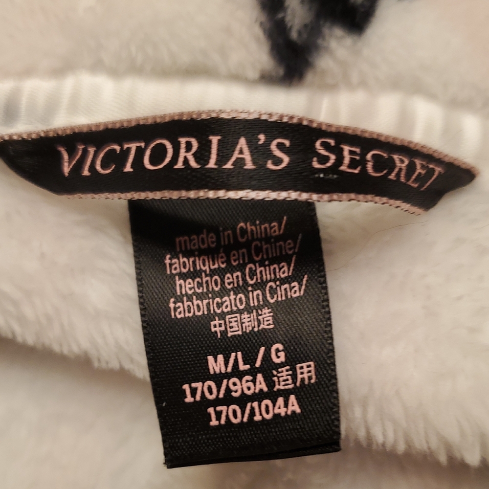Victoria's Secretpinkand Black Script Robe - Picture 6 of 8